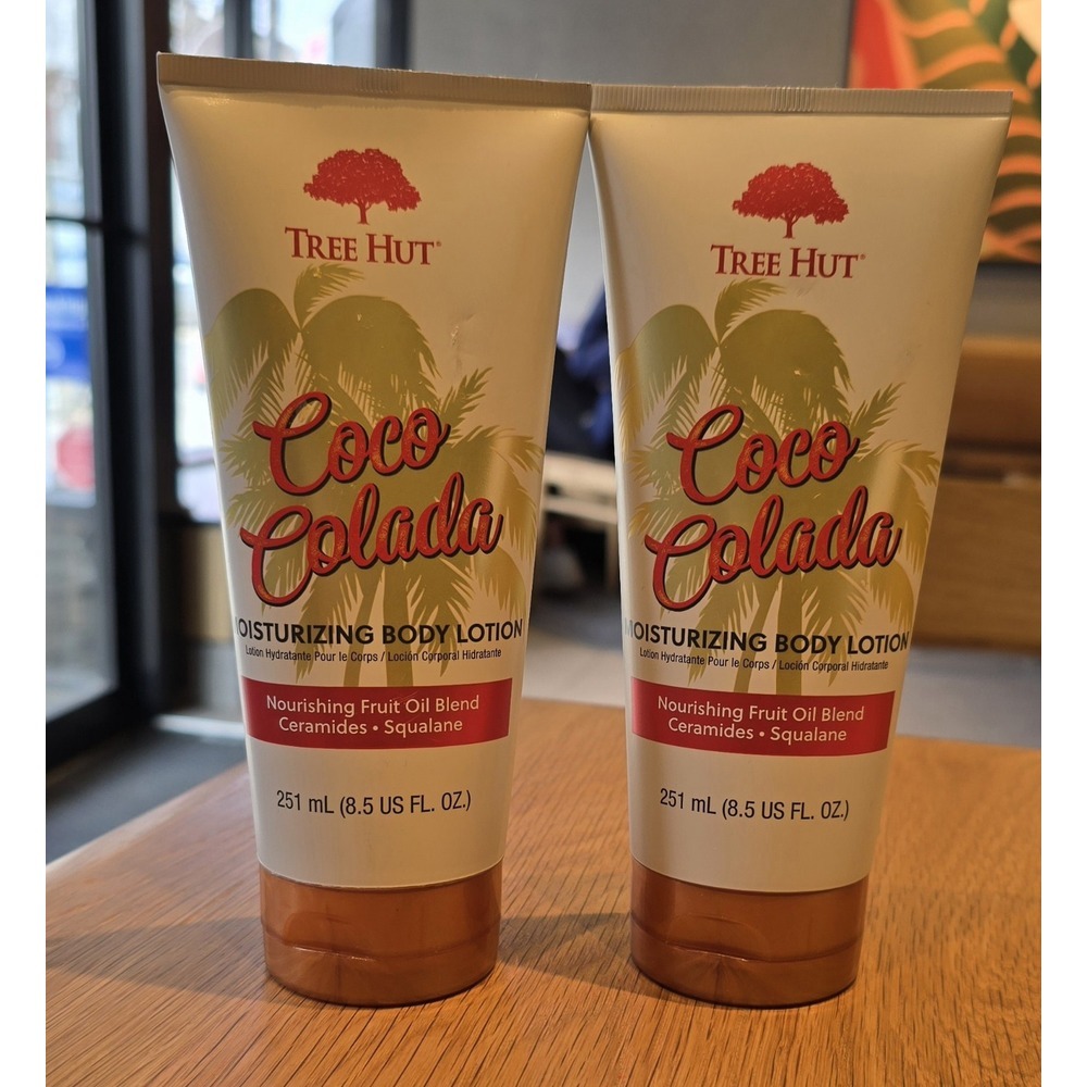Tree Hut 2pc Lot Coco Colada Moisturizing Body Lotion 8.5oz Each ~ New (x2)